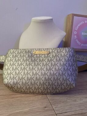 Michael Kors Metallic Gold Signature Crossbody Belt Bag
